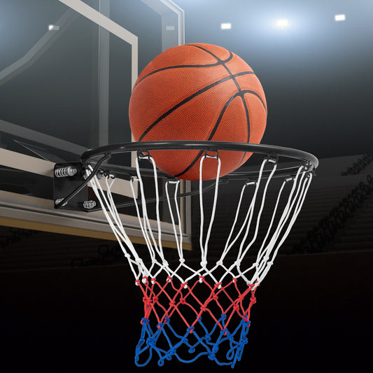 15 Inch Basketball Rim Replacement, All Weather Net, Black Sport Equipments Black at Gallery Canada