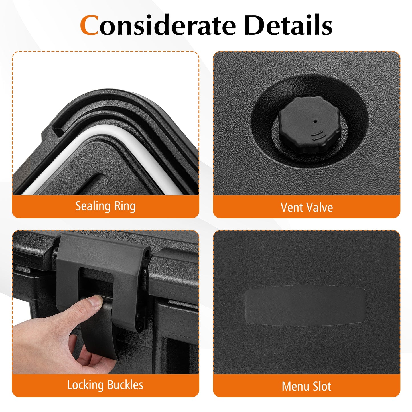 31 QT Insulated Food Pan Container with 3 Transparent One-Third Pans with Lids, Black Food Warmers & Burners at Gallery Canada