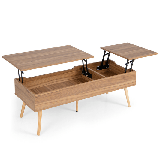 47 Inch Lift Top Coffee Table, 2 Hidden Compartments, Brown Coffee Tables Brown at Gallery Canada