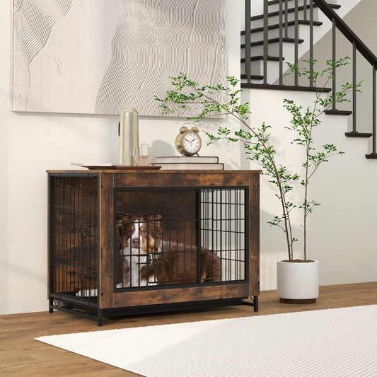 Dog Crate Furniture, Double Lockable Doors, Removable Tray, M Dog Kennels Options at Gallery Canada
