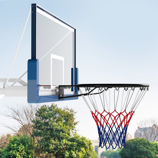 18" Basketball Rim Heavy Duty Wall Mounted Basketball Rim Goal Replacement, Black Sport Equipments Black at Gallery Canada