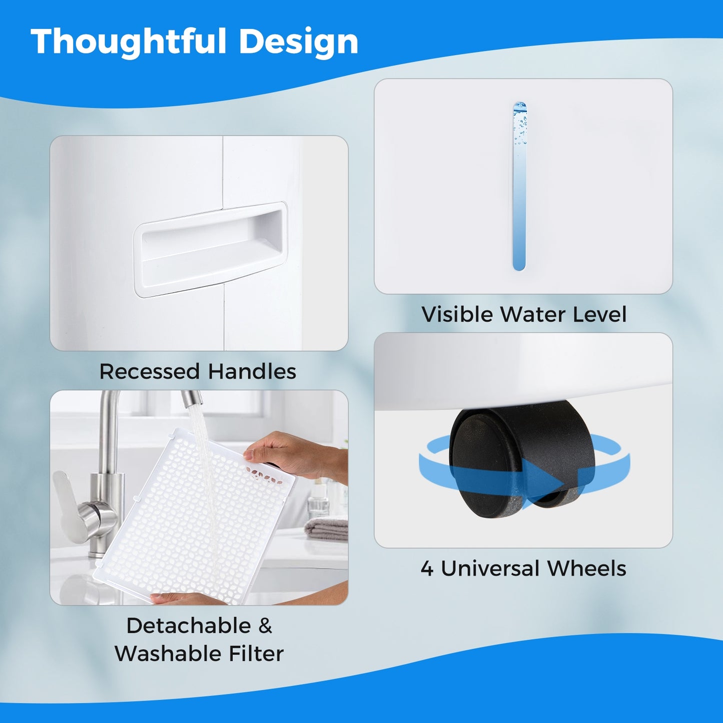 Dehumidifier, Auto Or Manual Drain, White Dehumidifiers at Gallery Canada