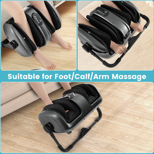 Foot And Calf Massager With Heat, Gray Foot Massager Gray at Gallery Canada