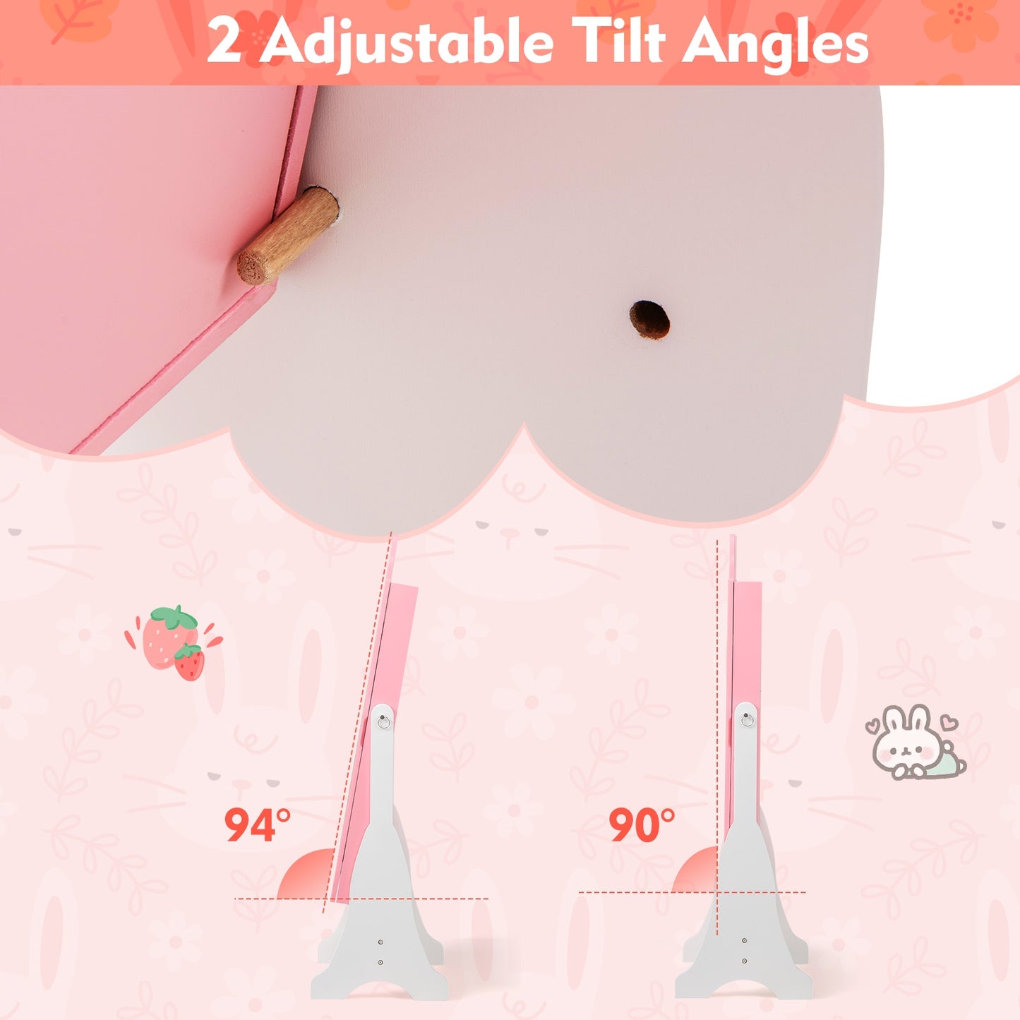 Kids Jewelry Armoire Cabinet, Large Capacity, Pink Kids Vanities at Gallery Canada
