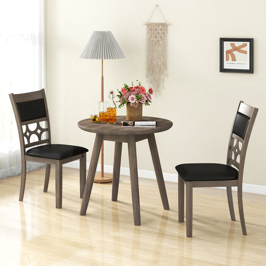 Upholstered Dining Chair Set, 2, Gray Dining Chairs Gray at Gallery Canada