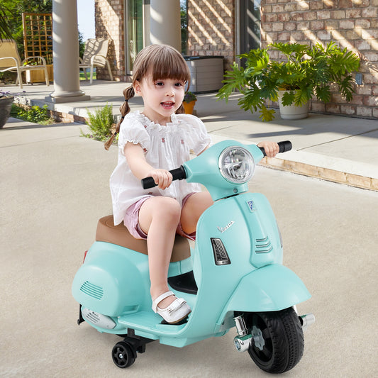 Kids Ride On Motorcycle, LED Headlight, Horn Sound, Green Powered Ride On Toys Green at Gallery Canada