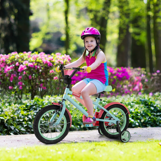 Kids Bike, Adjustable Handlebar And Saddle, 14 Inches, Blue Kids Bike Blue at Gallery Canada