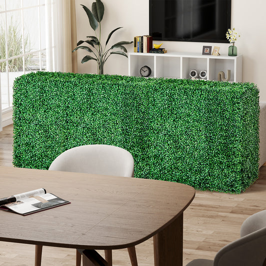 Faux Greenery Room Divider, Privacy Screen, Hedge Wall-S, Green