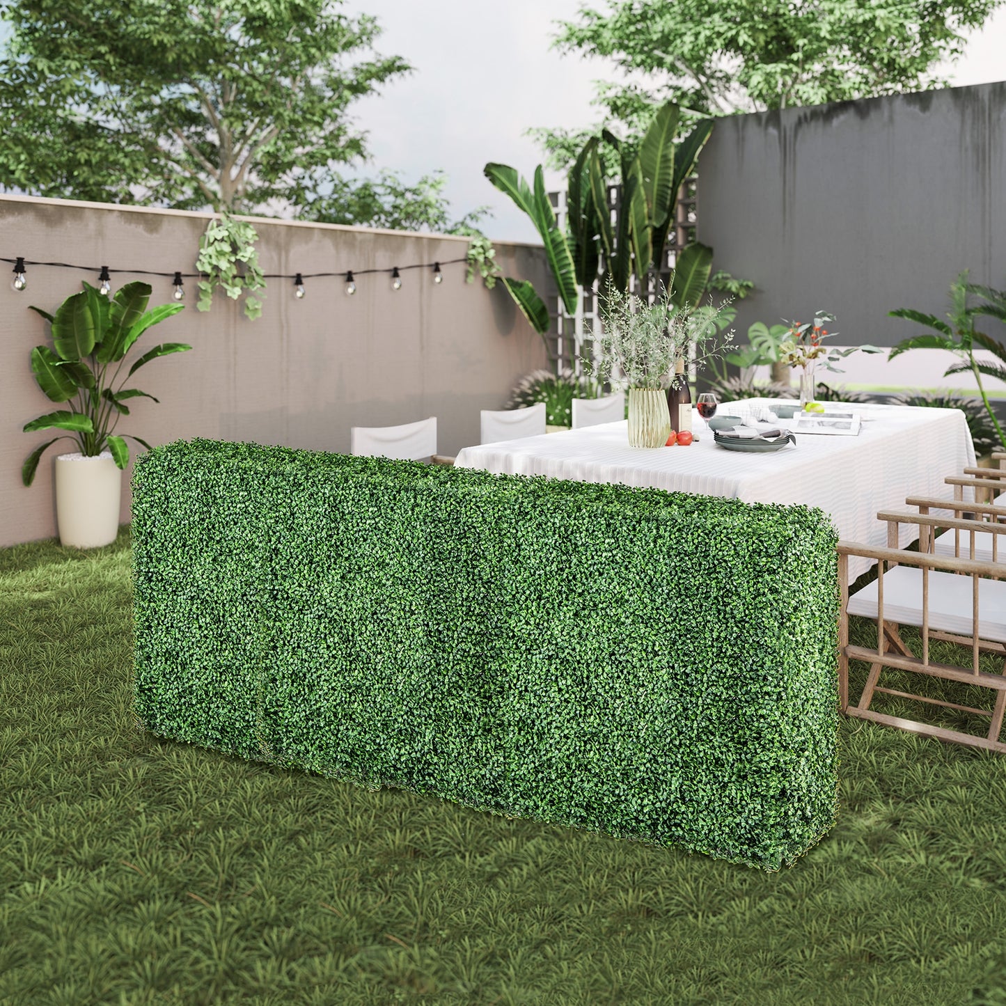 Faux Greenery Room Divider, Privacy Screen, Hedge Wall-S, Green Decorative Fencing & Flooring at Gallery Canada