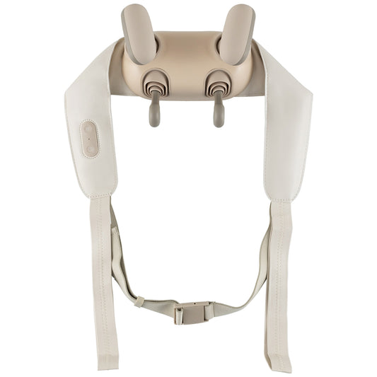 Neck Shoulder Massager, 2 Heat Levels, Pain Relief, Beige
