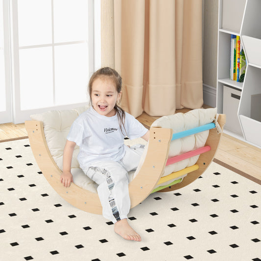 Kids Climbing Arch Playset, 6 In 1, Removable Cushion, Multicolor Climbers & Slides Multicolor at Gallery Canada