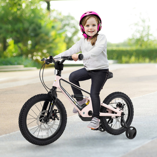 16 Inch Kids Bike, Lightweight, Training Wheels, Pink Kids Bike Pink at Gallery Canada