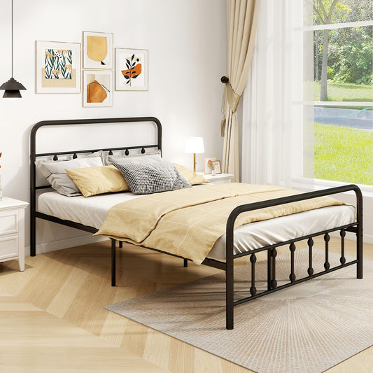 Full Size Bed Frame With Headboard, Under Bed Storage, Black Simple Bed Frame Options at Gallery Canada
