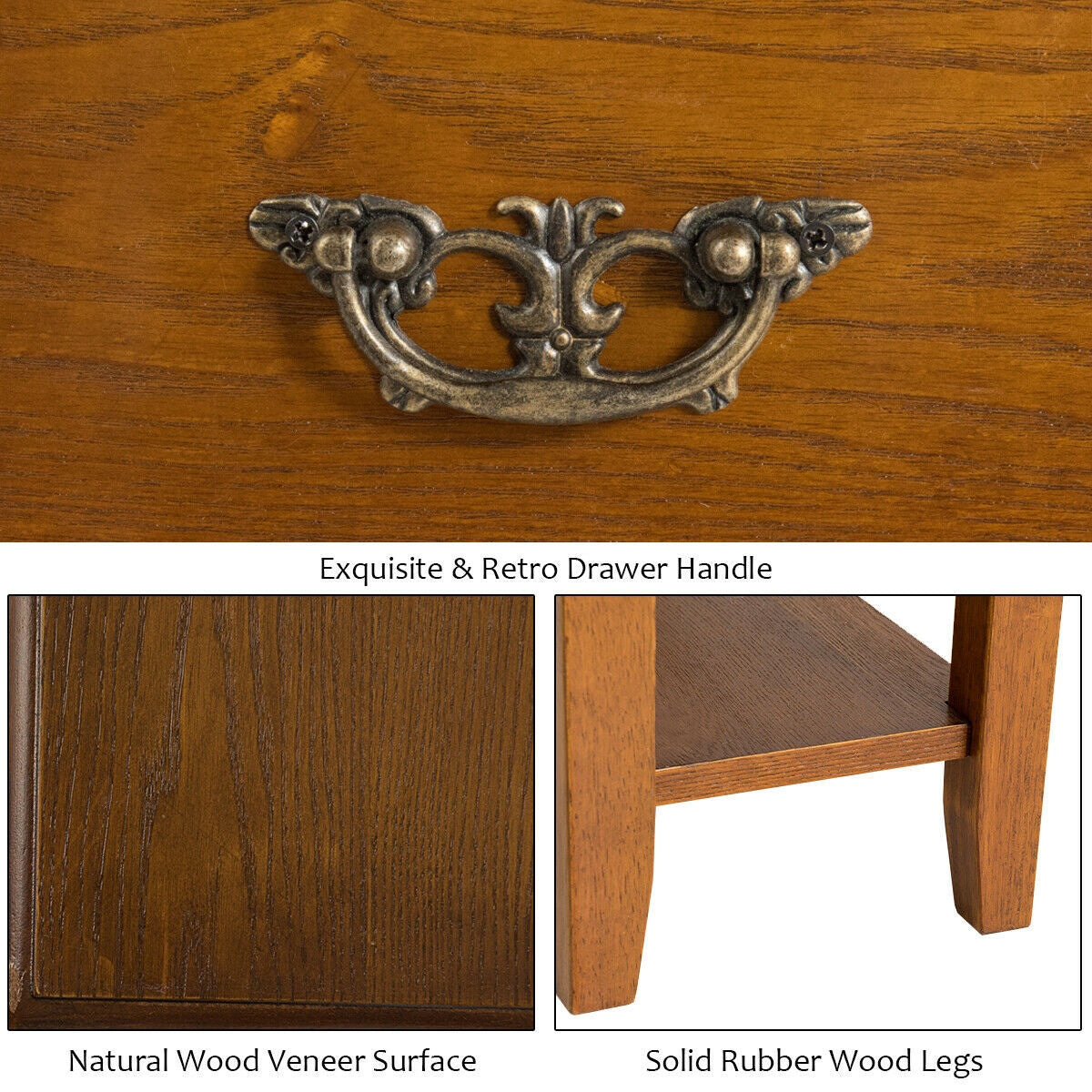 Narrow End Table Nightstand, Wooden Legs, Yellow Nightstands at Gallery Canada