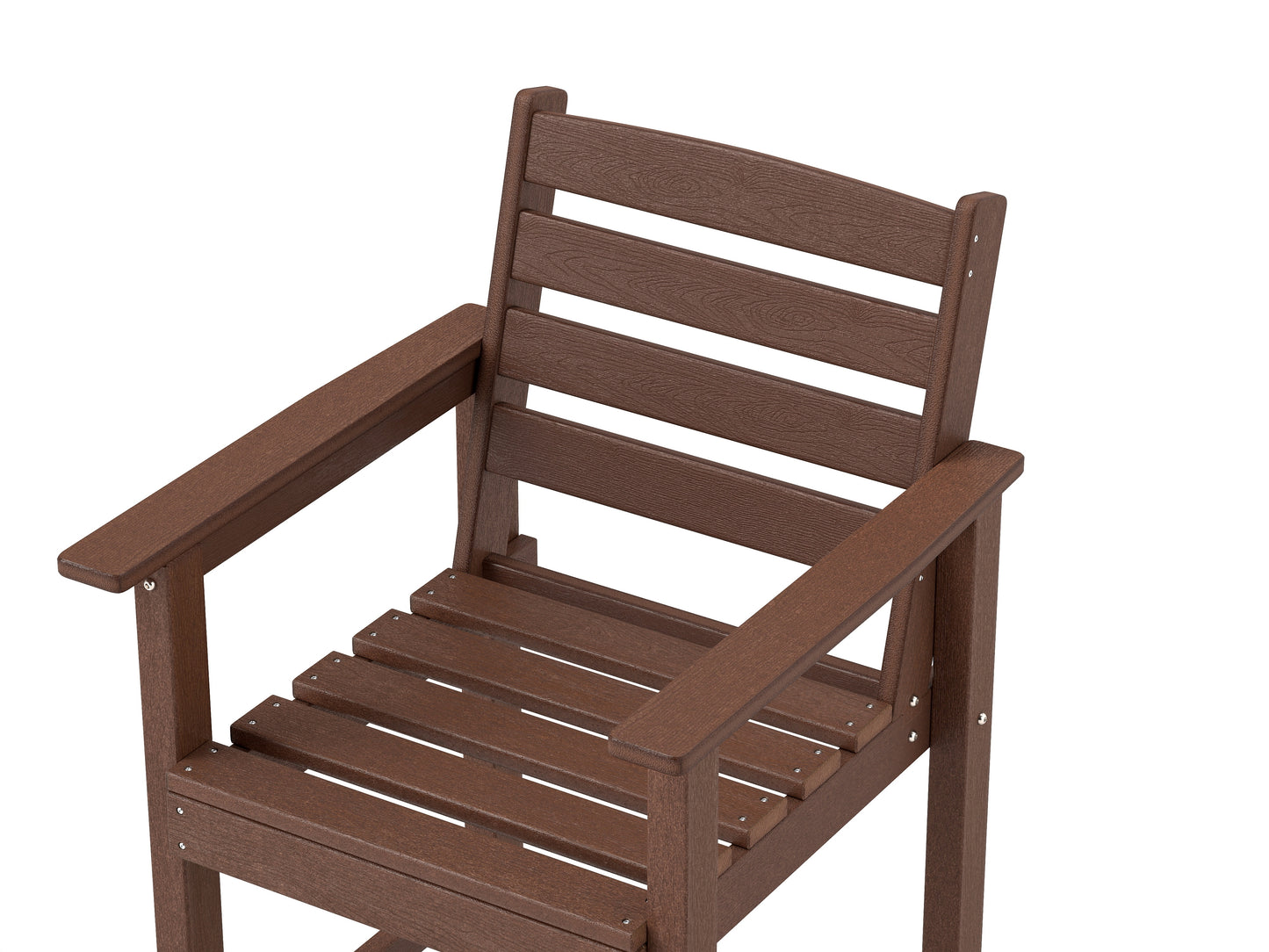 Patio HDPE Adirondack Bar Chairs Set of 2 with Wide Armrests, Brown Adirondack Chairs at Gallery Canada