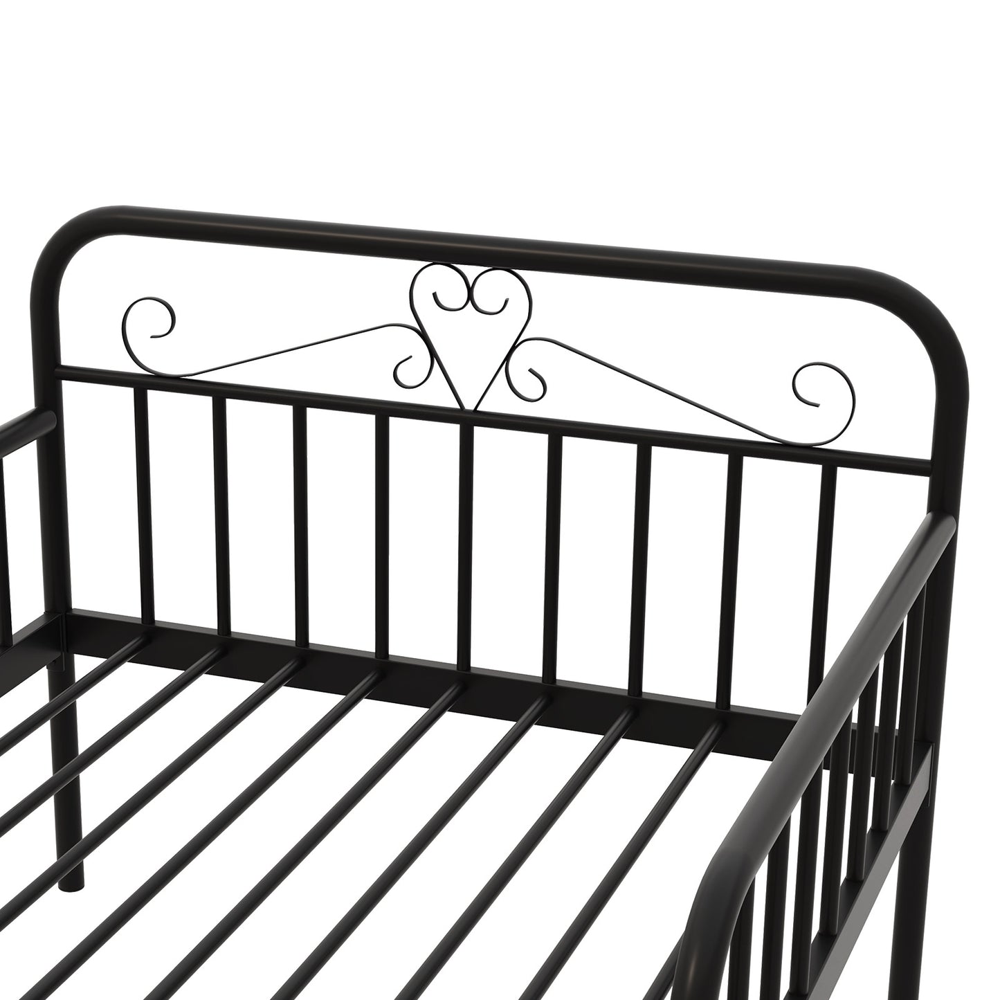 Extendable Metal Daybed To Twin Size, With Guardrails And Armrests, Black Bunk Bed Frame at Gallery Canada
