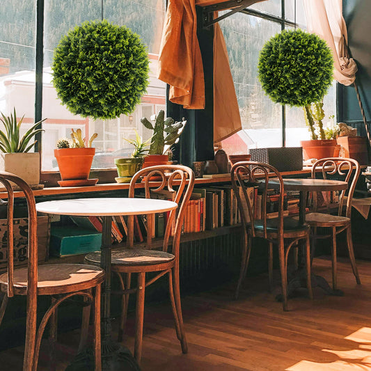 2 Pieces 18/22 Inches Indoor Outdoor Faux Decorative Balls for Patio Garden Front Door Balcony and Backyard-M Faux Plants Medium 22 Inches at Gallery Canada