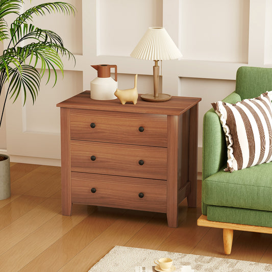 3 Drawer Dresser Chest, Walnut Cabinets & Chests Walnut at Gallery Canada