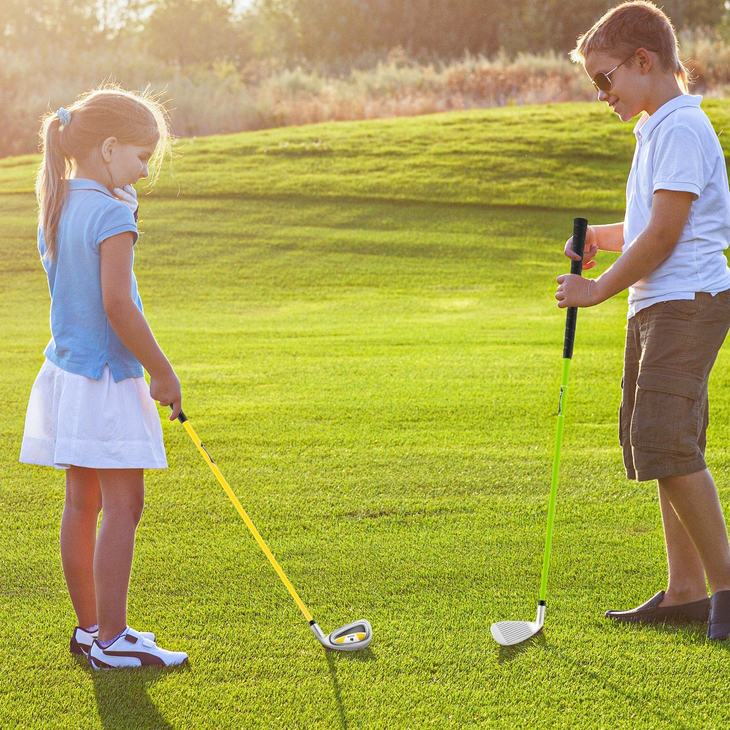 Individual Gold Club for Boys and Girls with Fiberglass Shaft and Headcover, Green Golf at Gallery Canada