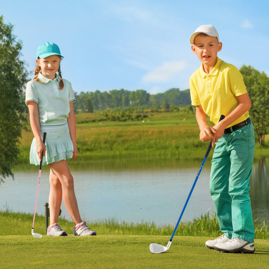 Junior #7 Iron for Kids with Fiberglass Shaft and Headcover, Blue Golf Blue at Gallery Canada