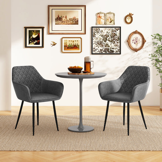 Leisure Dining Chair Set, 2 Count, Gray Dining Chairs Gray at Gallery Canada