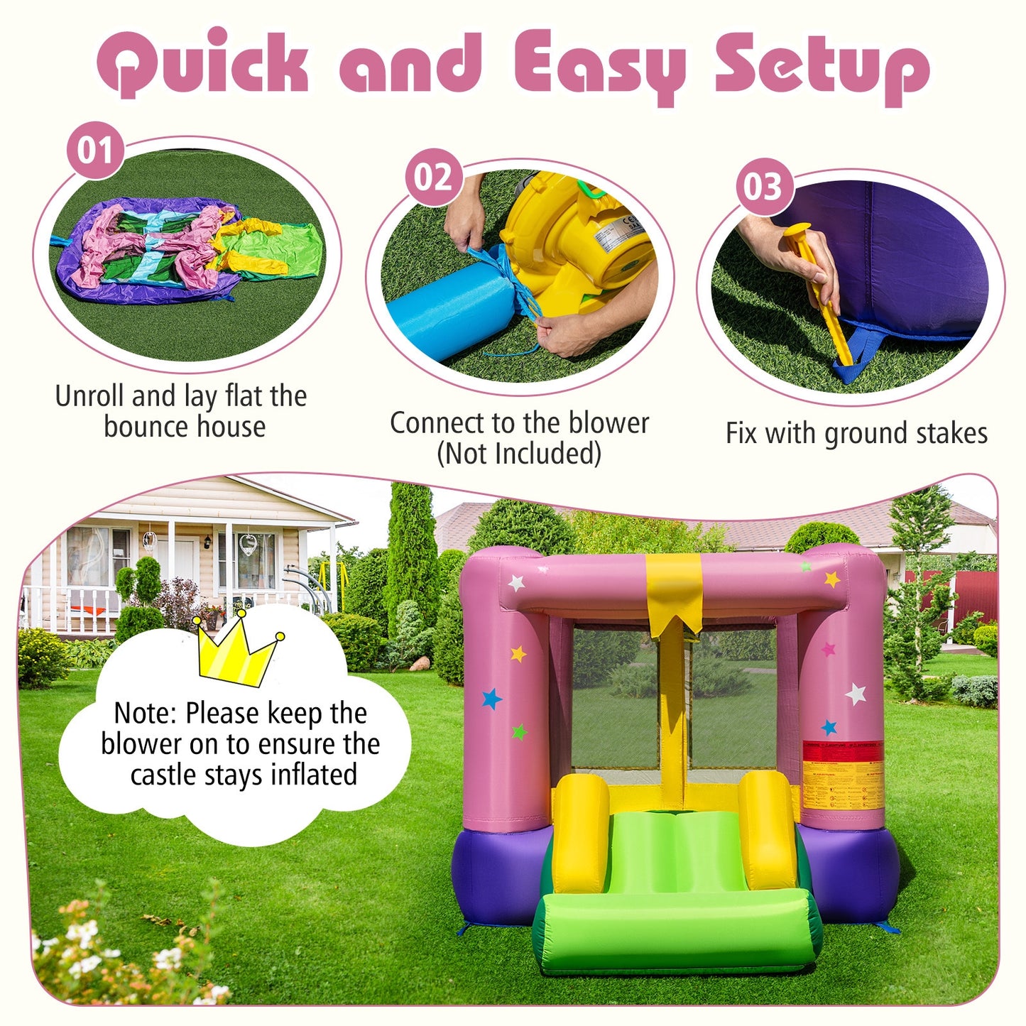 Inflatable Bounce House with Jumping Area for Indoor Outdoor Party Bounce House at Gallery Canada