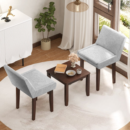 3-Piece Accent Table And Chair Set, Dark Brown & Gray End & Side Tables Dark Brown at Gallery Canada
