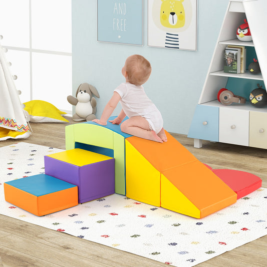6 Pieces Foam Climbing Blocks, Soft Play, Multicolor Climbers & Slides Multicolor at Gallery Canada