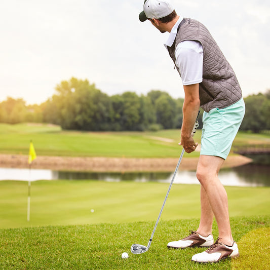 Iron Single Golf Club, Steel Shaft, Headcover, Silver Golf Silver at Gallery Canada