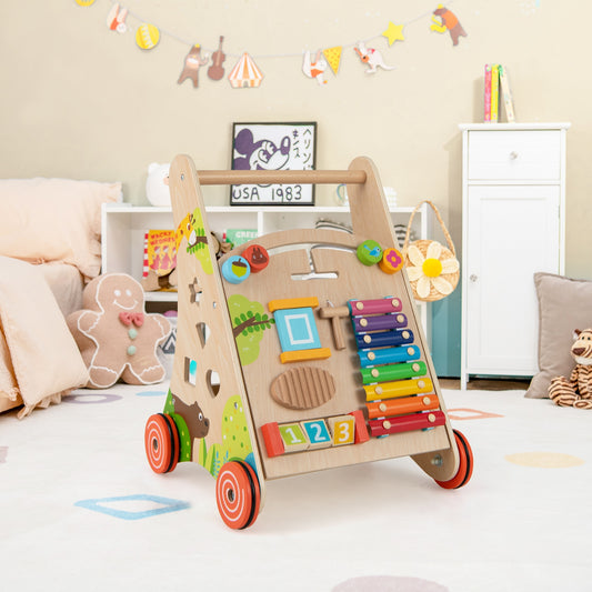 Wooden Push Pull Baby Walker, Natural Baby Activity Natural at Gallery Canada
