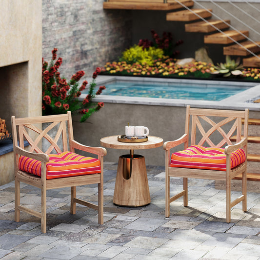 21 Inch x 21 Inch Patio Chair Cushion, Orange Outdoor Furniture Accessories Orange at Gallery Canada