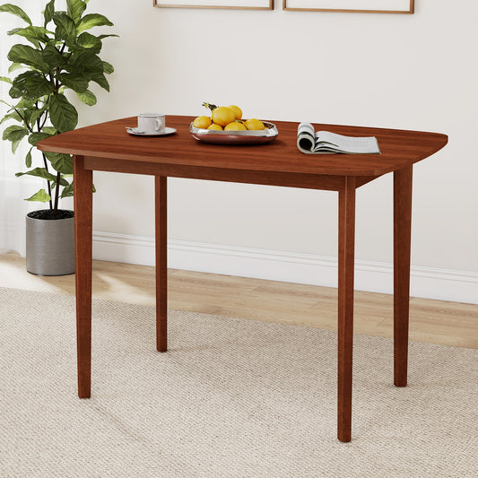 Wooden Dining Table for 2-4 People Kitchen Table with Rubber Wood Legs, Walnut Dining Tables Walnut at Gallery Canada