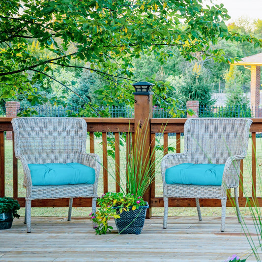 21 Inch x 21 Inch Patio Chair Seat Cushion, Turquoise Outdoor Furniture Accessories Turquoise at Gallery Canada