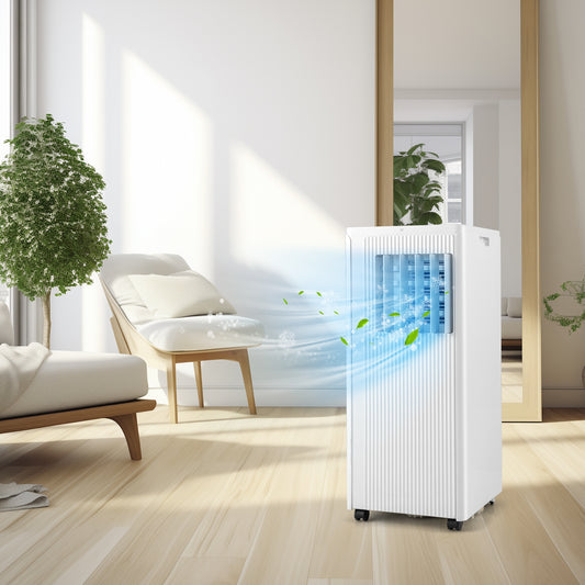 10000 BTU Portable Air Conditioner Cools up to 350 Sq wth 24H Timer, White Portable Air Conditioners White at Gallery Canada