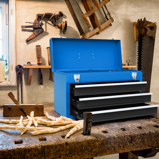 Portable Garage Tool Cabinet, 3 Drawers, Blue Garages Blue at Gallery Canada