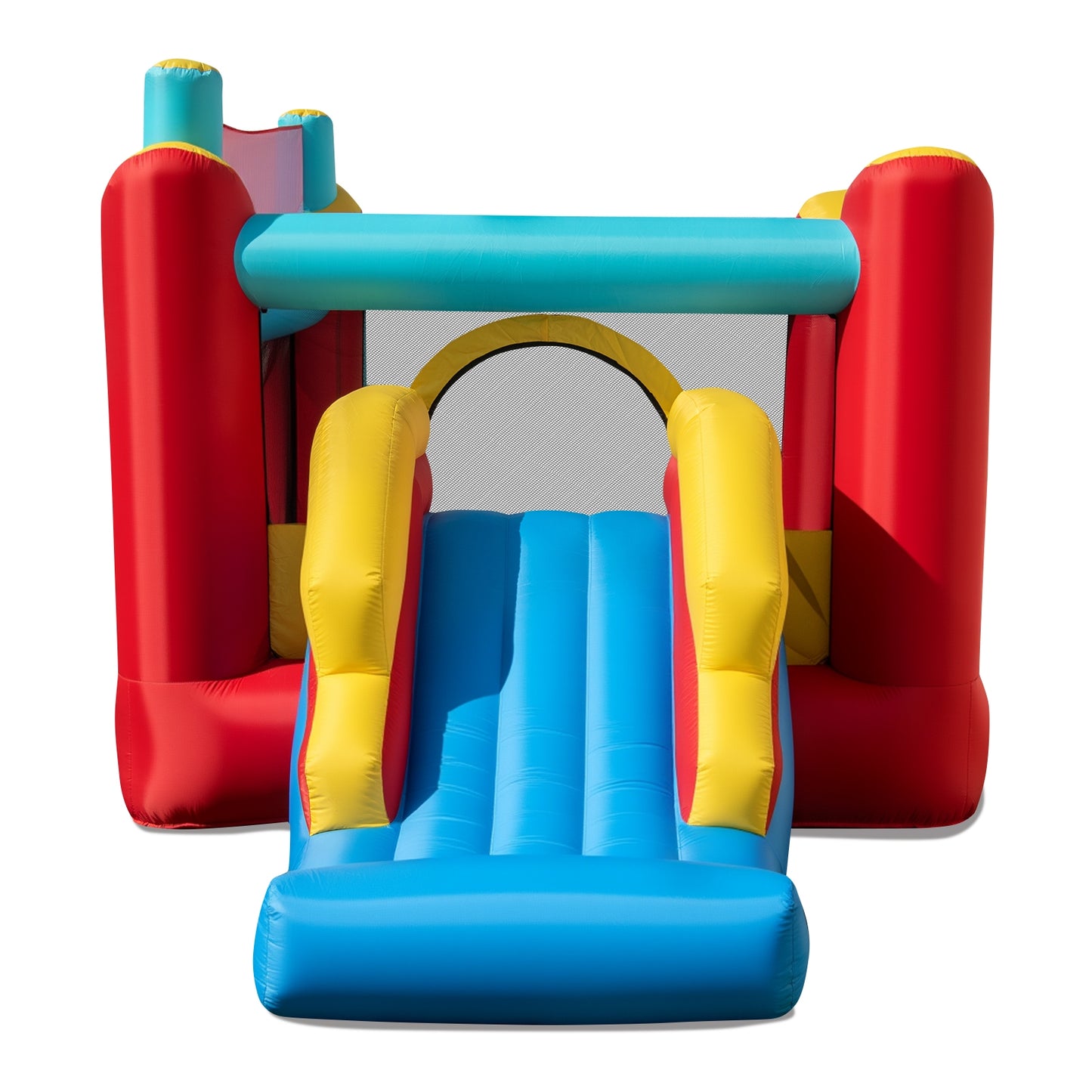 5-in-1 Ice Cream Inflatable Bounce House with Ball Pit and Slide without Blower, Multicolor Bounce House at Gallery Canada