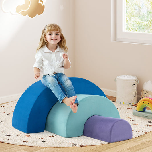 Rainbow Arc Climber Playset Foam Climbing Blocks with Machine Washable Covers, Multicolor Climbers & Slides Multicolor at Gallery Canada