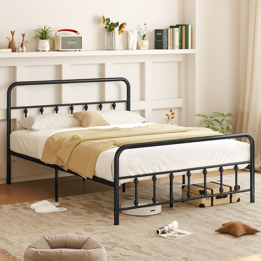 Queen Size Bed Frame With Headboard, Under Bed Storage, Black Simple Bed Frame Options at Gallery Canada