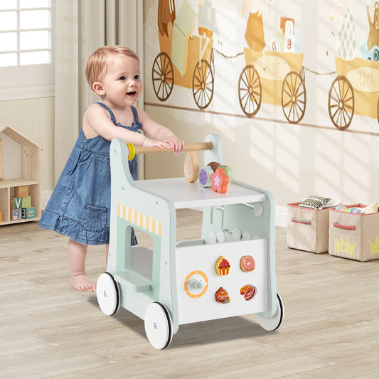 2-In-1 Baby Walker With Storage, For 1+ Years Old, Light Green Baby Activity Light Green at Gallery Canada