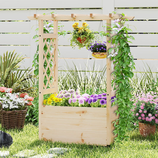 Raised Garden Bed, Wooden Elevated Planter Box, Hanging Roof, S Raised Garden Beds Options at Gallery Canada