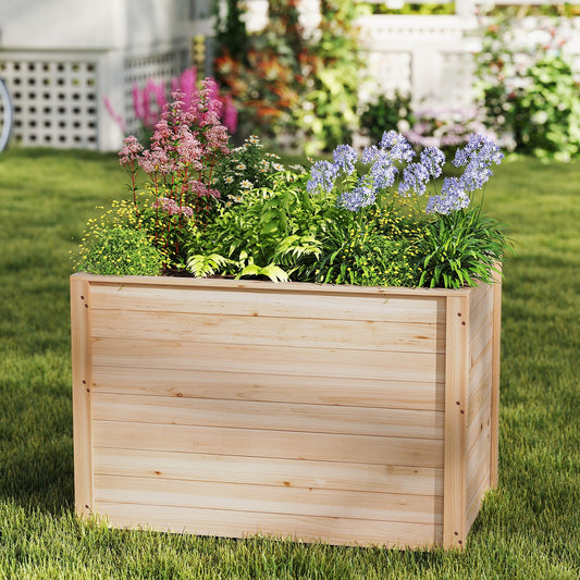 Wooden Raised Garden Bed Elevated Planter Box with Open-Ended Base Raised Garden Beds Options at Gallery Canada