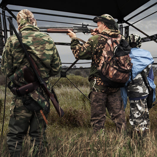 82 Inch Tall Hunting Blind, 270° See Through Ground Tent, Camouflage Tents Camouflage at Gallery Canada