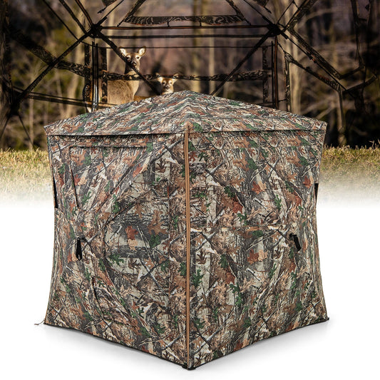 5-IN-1 Detachable Hunting Blind for 2-3 People with Skylight, Camouflage Tents Camouflage at Gallery Canada