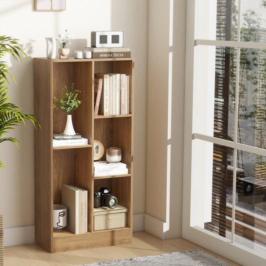 41 Inches 5-Cube Floor Bookcase, With Anti-Tipping Kits, Natural Bookcases Natural at Gallery Canada