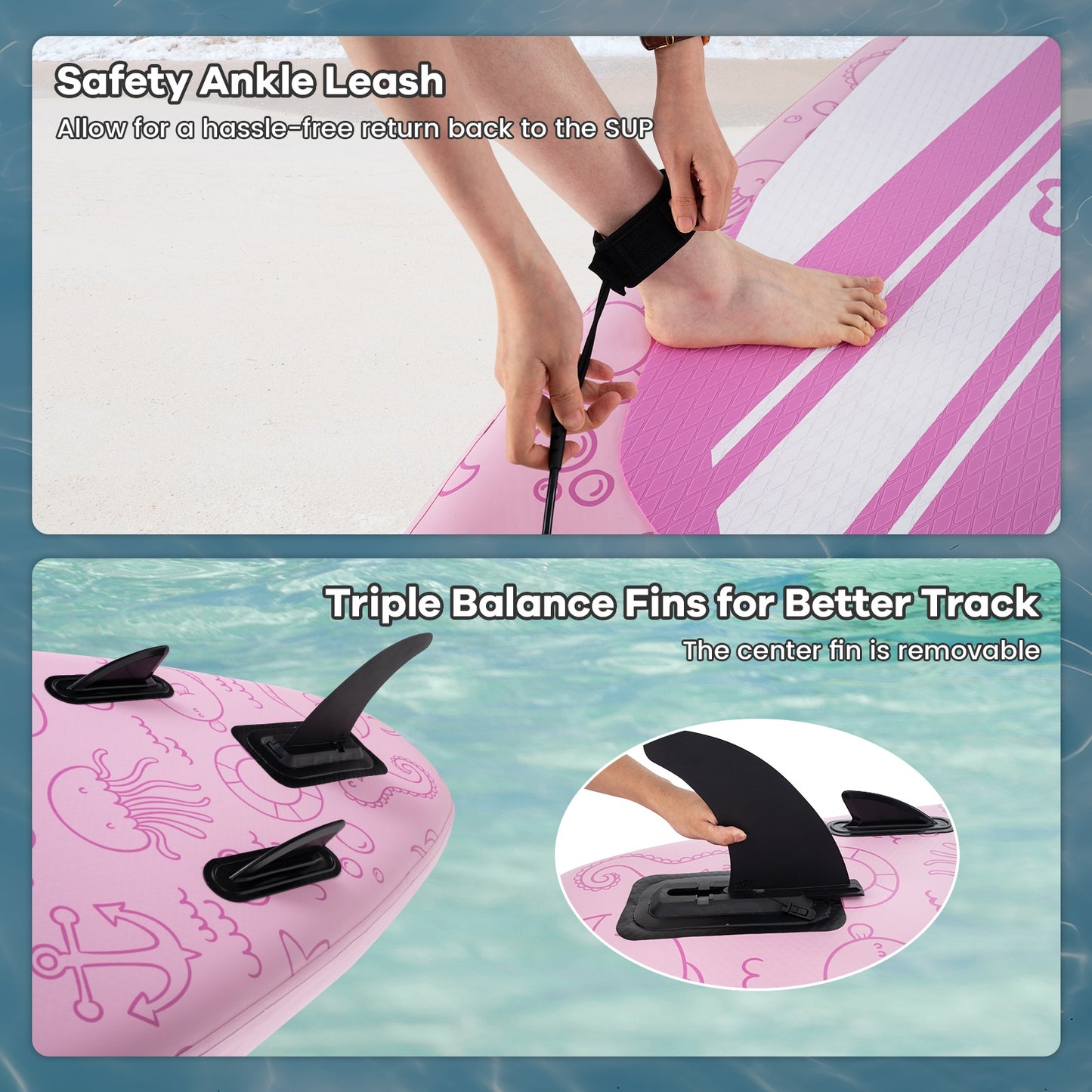 Inflatable Stand Up Paddle Board, 3 Fins, Backpack, S Surfing at Gallery Canada