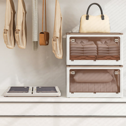 3-Pack Stackable Storage Bins With Lids, 18 Gal, White Cabinets & Chests White at Gallery Canada