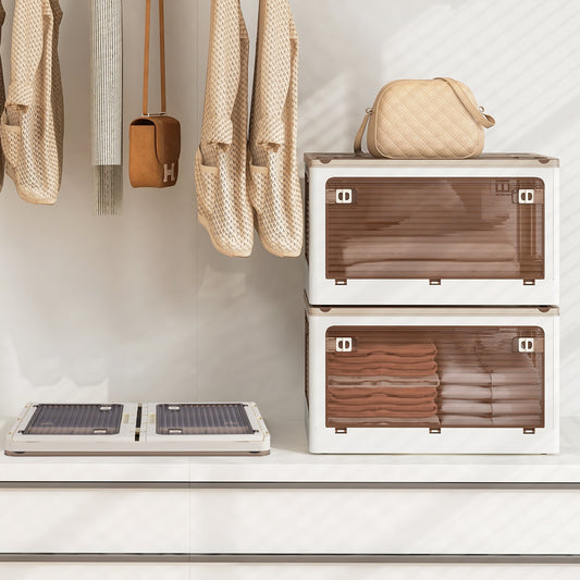 3-Pack Stackable Storage Bins With Lids, 11.5 Gal, White Cabinets & Chests White at Gallery Canada