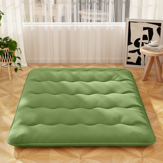 Floor Mattress with Washable Cover and Carry Bag-Queen Size, Green Mattresses Queen Size - Green at Gallery Canada