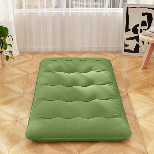 Floor Mattress With Washable Cover, Carry Bag, Twin Size, Green Mattresses Green at Gallery Canada