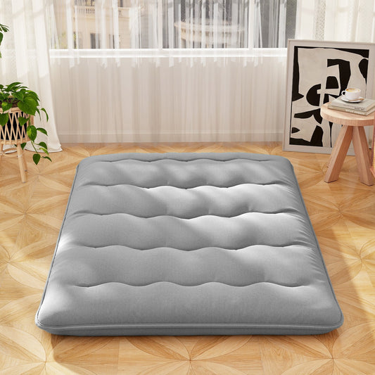 Full Size Futon Mattress, Washable Cover, Carry Bag, Gray Mattresses Gray at Gallery Canada